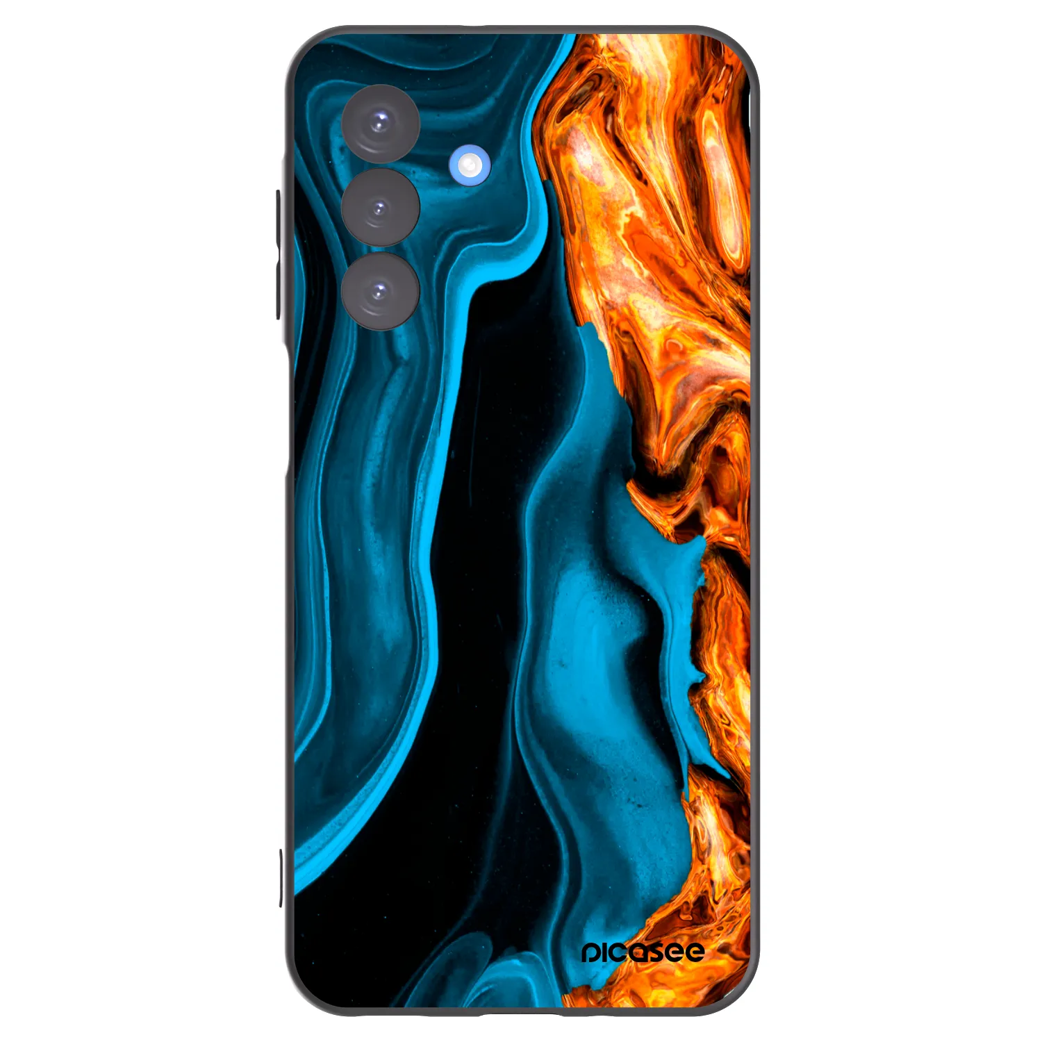 Picasee silikonski črni ovitek za Samsung Galaxy A17 5G - Gold blue