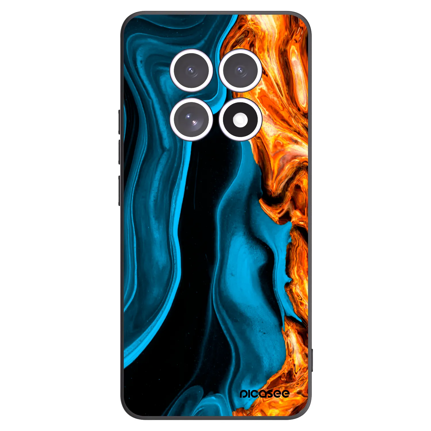 Picasee silikonski črni ovitek za Xiaomi Redmi Note 15 - Gold blue
