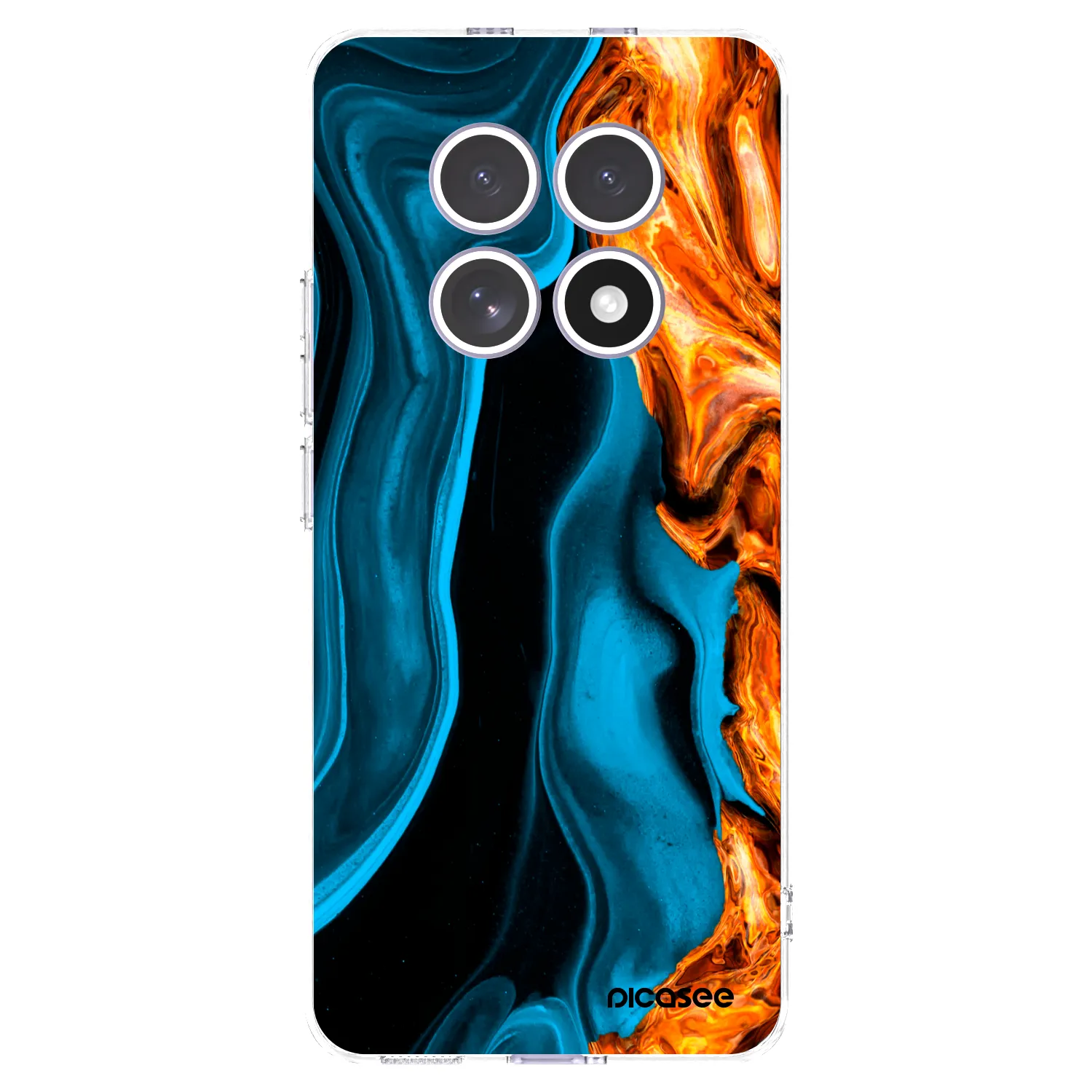 Picasee silikonski prozorni ovitek za Xiaomi Redmi Note 15 - Gold blue