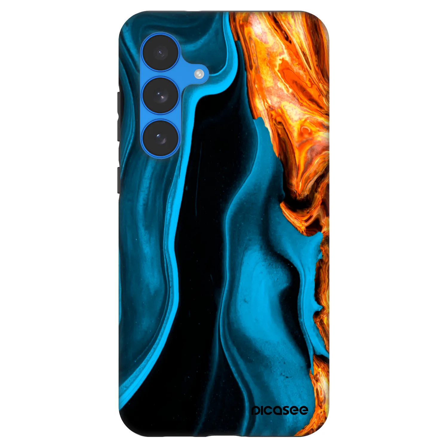 Picasee Fashion Case za Samsung Galaxy S25 FE 5G - Gold blue