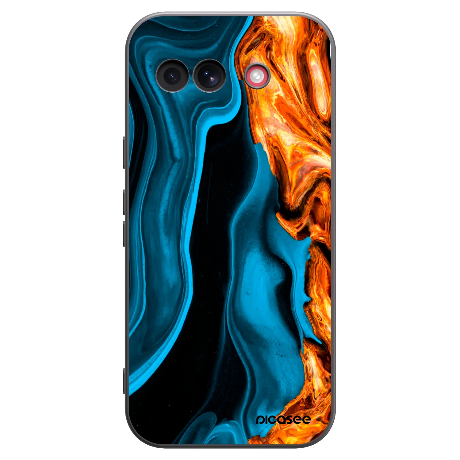 Picasee silikonski črni ovitek za Google Pixel 10a - Gold blue