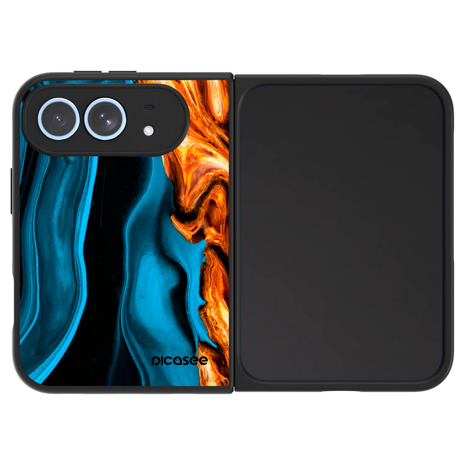 Picasee ULTIMATE CASE za Apple iPhone Duo - Gold blue