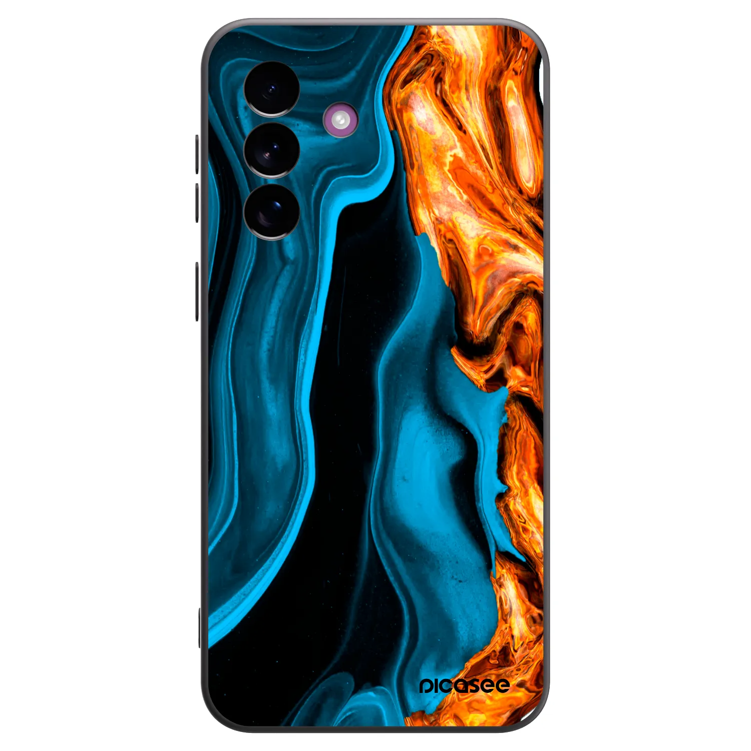 Picasee silikonski črni ovitek za Samsung Galaxy A37 - Gold blue