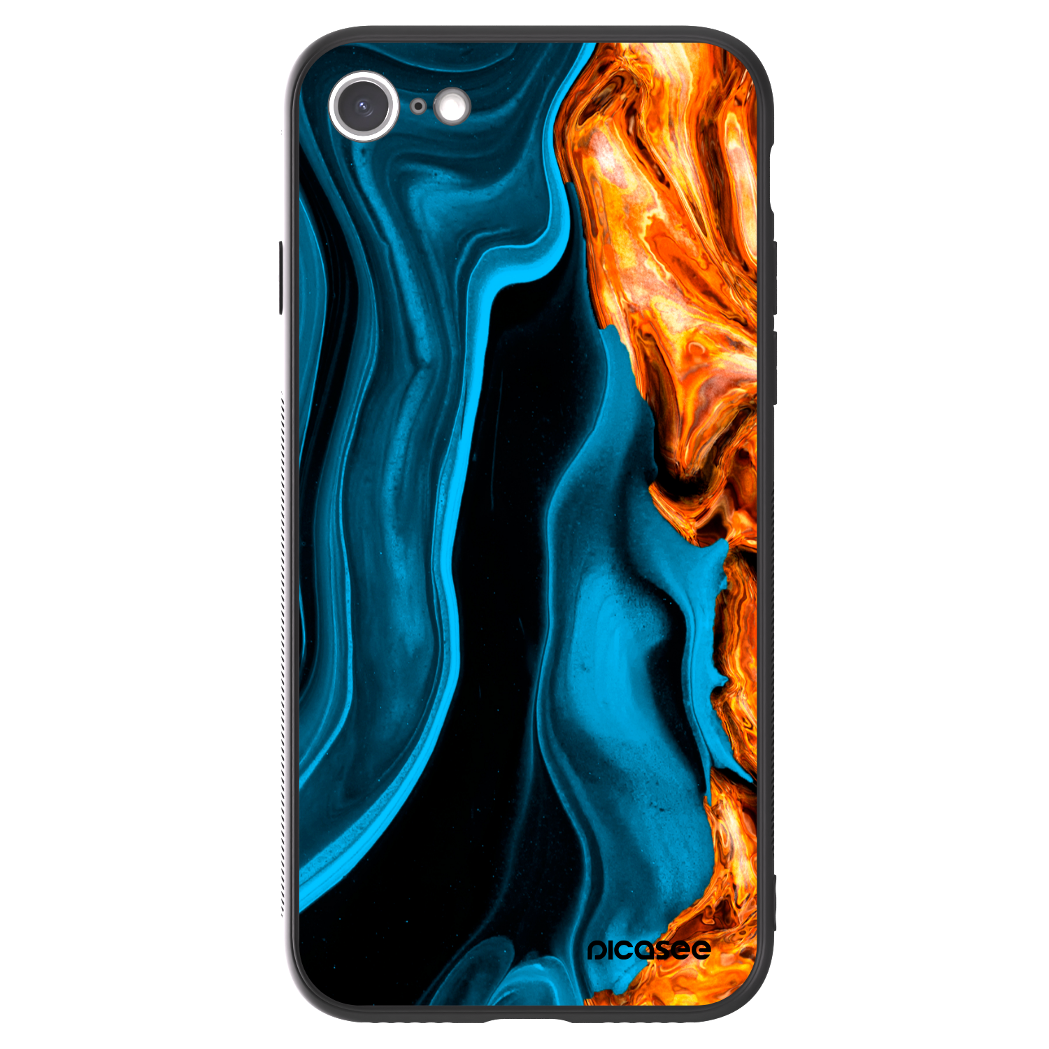 Picasee ULTIMATE CASE za Apple iPhone 7 - Gold blue