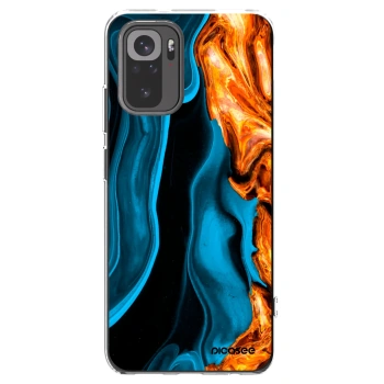 Picasee silikonski prozorni ovitek za Xiaomi Redmi Note 10 - Gold blue