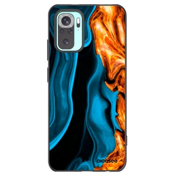 Picasee silikonski črni ovitek za Xiaomi Redmi Note 10 Pro - Gold blue