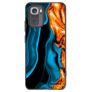 Picasee silikonski črni ovitek za Xiaomi Redmi Note 10S - Gold blue