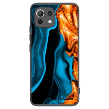 Picasee silikonski črni ovitek za Xiaomi Mi 11 Lite - Gold blue