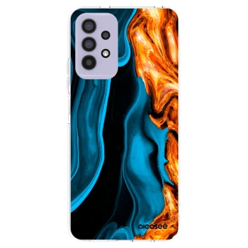 Picasee silikonski prozorni ovitek za Samsung Galaxy A32 4G SM-A325F - Gold blue