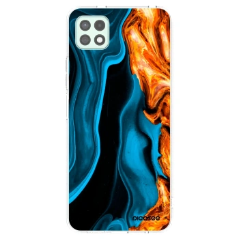 Picasee silikonski prozorni ovitek za Samsung Galaxy A22 A226B 5G - Gold blue