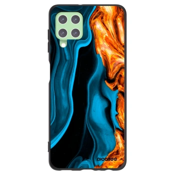 Picasee silikonski črni ovitek za Samsung Galaxy A22 A225F 4G - Gold blue