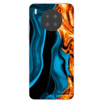 Picasee silikonski prozorni ovitek za Huawei Nova 8i - Gold blue
