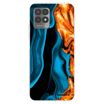 Picasee silikonski prozorni ovitek za Realme 8i - Gold blue