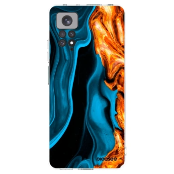Picasee silikonski prozorni ovitek za Xiaomi Redmi Note 11 - Gold blue
