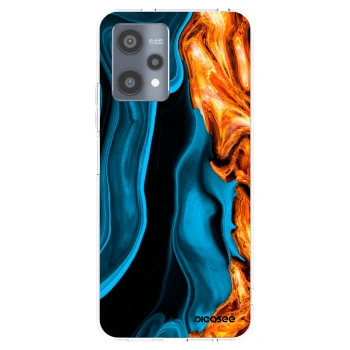 Picasee silikonski prozorni ovitek za Realme 9 Pro 5G - Gold blue