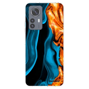 Picasee silikonski prozorni ovitek za Xiaomi 12 Pro - Gold blue