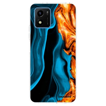 Picasee silikonski prozorni ovitek za Vivo Y01 - Gold blue