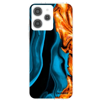 Picasee silikonski prozorni ovitek za Xiaomi Redmi 12 4G - Gold blue