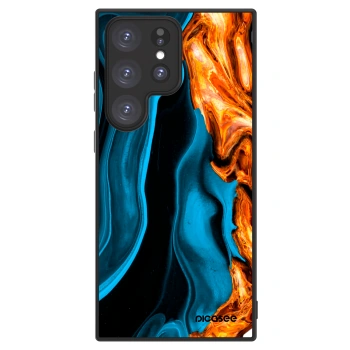 Picasee ULTIMATE CASE PowerShare za Samsung Galaxy S23 Ultra 5G - Gold blue