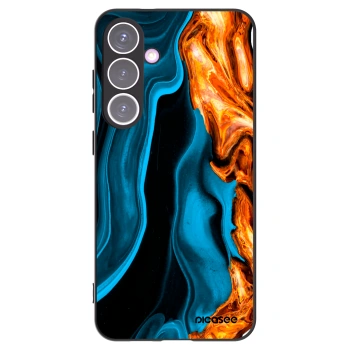 Picasee silikonski črni ovitek za Samsung Galaxy S24+ S926B 5G - Gold blue