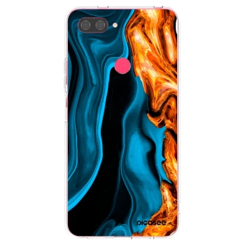 Picasee silikonski prozorni ovitek za Xiaomi Mi 8 Lite - Gold blue