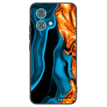 Picasee silikonski črni ovitek za Motorola Edge 40 Neo - Gold blue