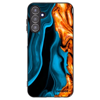 Picasee silikonski črni ovitek za Samsung Galaxy A15 A156B 5G - Gold blue