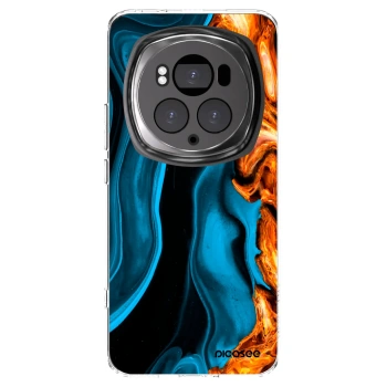 Picasee silikonski prozorni ovitek za Honor Magic6 Pro - Gold blue