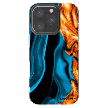 Picasee silikonski prozorni ovitek za Apple iPhone 16 Pro - Gold blue
