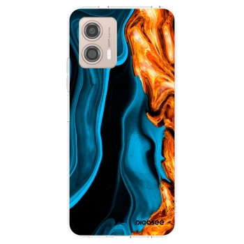 Picasee silikonski prozorni ovitek za Motorola Moto G53 5G - Gold blue