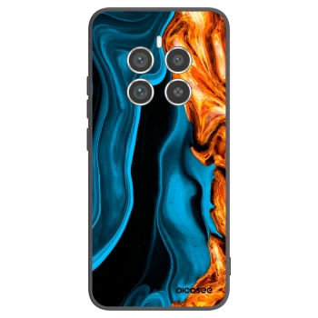 Picasee silikonski črni ovitek za Realme 12 Pro 5G - Gold blue