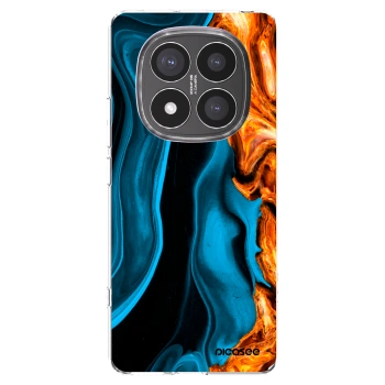 Picasee silikonski prozorni ovitek za Xiaomi Redmi Note 14 Pro+ 5G - Gold blue