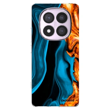 Picasee silikonski prozorni ovitek za Xiaomi Redmi Note 14 Pro 5G - Gold blue