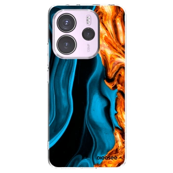 Picasee silikonski prozorni ovitek za Xiaomi Redmi Note 14 4G - Gold blue