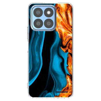 Picasee silikonski prozorni ovitek za Honor X8c - Gold blue