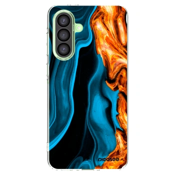 Picasee silikonski prozorni ovitek za Samsung Galaxy A26 5G A266B - Gold blue