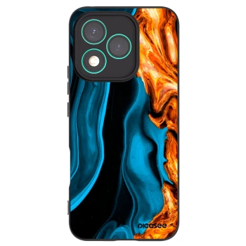 Picasee silikonski črni ovitek za Honor 400 Lite 5G - Gold blue