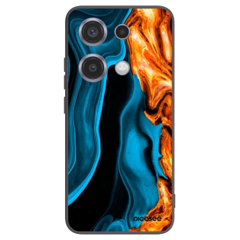 Picasee silikonski črni ovitek za Xiaomi Redmi Note 14S - Gold blue