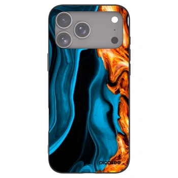 Picasee silikonski črni ovitek za Apple iPhone 17 Pro Max - Gold blue