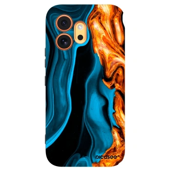 Picasee silikonski črni ovitek za Honor 600 - Gold blue