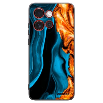 Picasee silikonski črni ovitek za Motorola Edge 60 Neo 5G - Gold blue