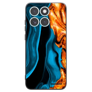 Picasee silikonski črni ovitek za Motorola Edge 70 Fusion - Gold blue