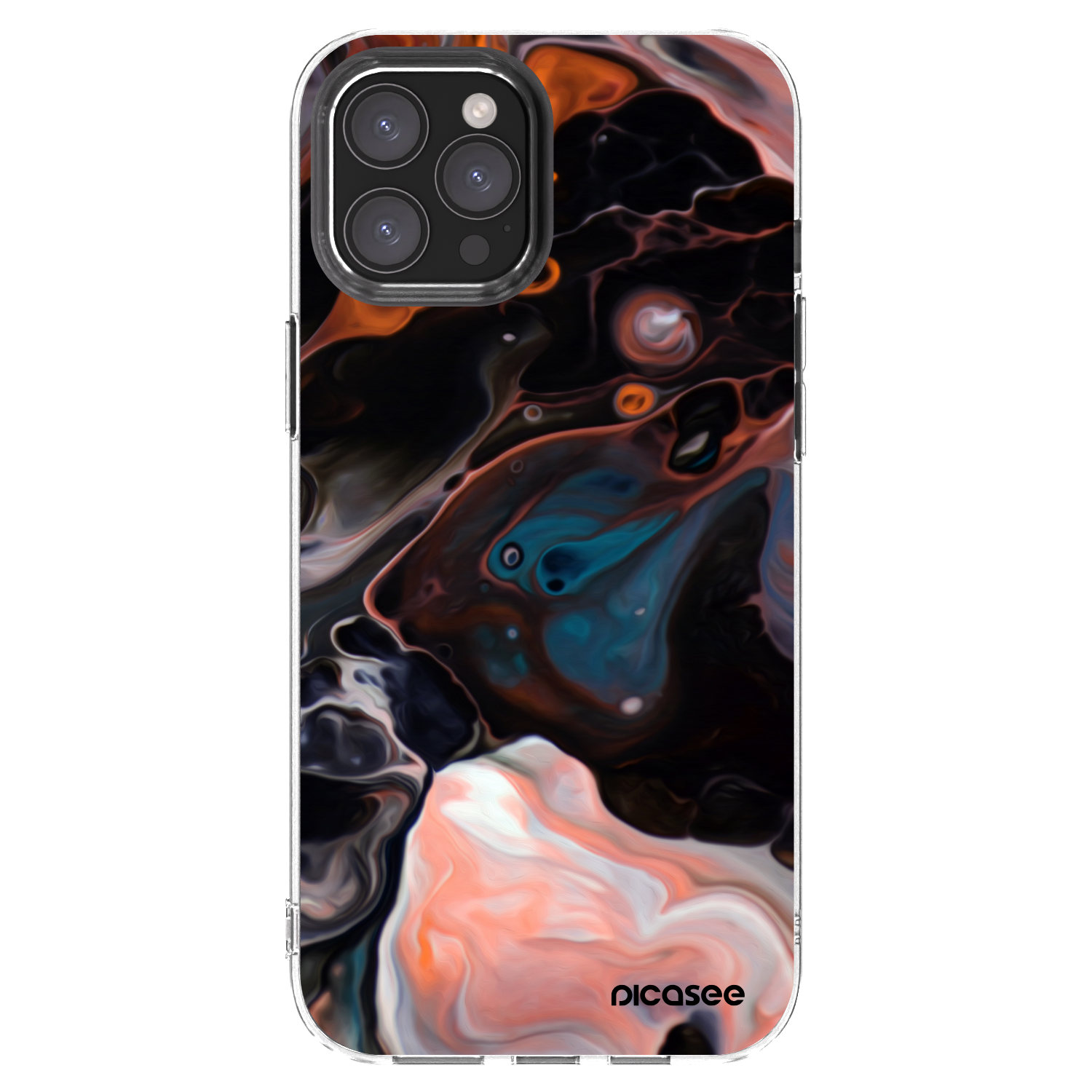 Picasee silikonski prozorni ovitek za Apple iPhone 12 Pro Max - Cream