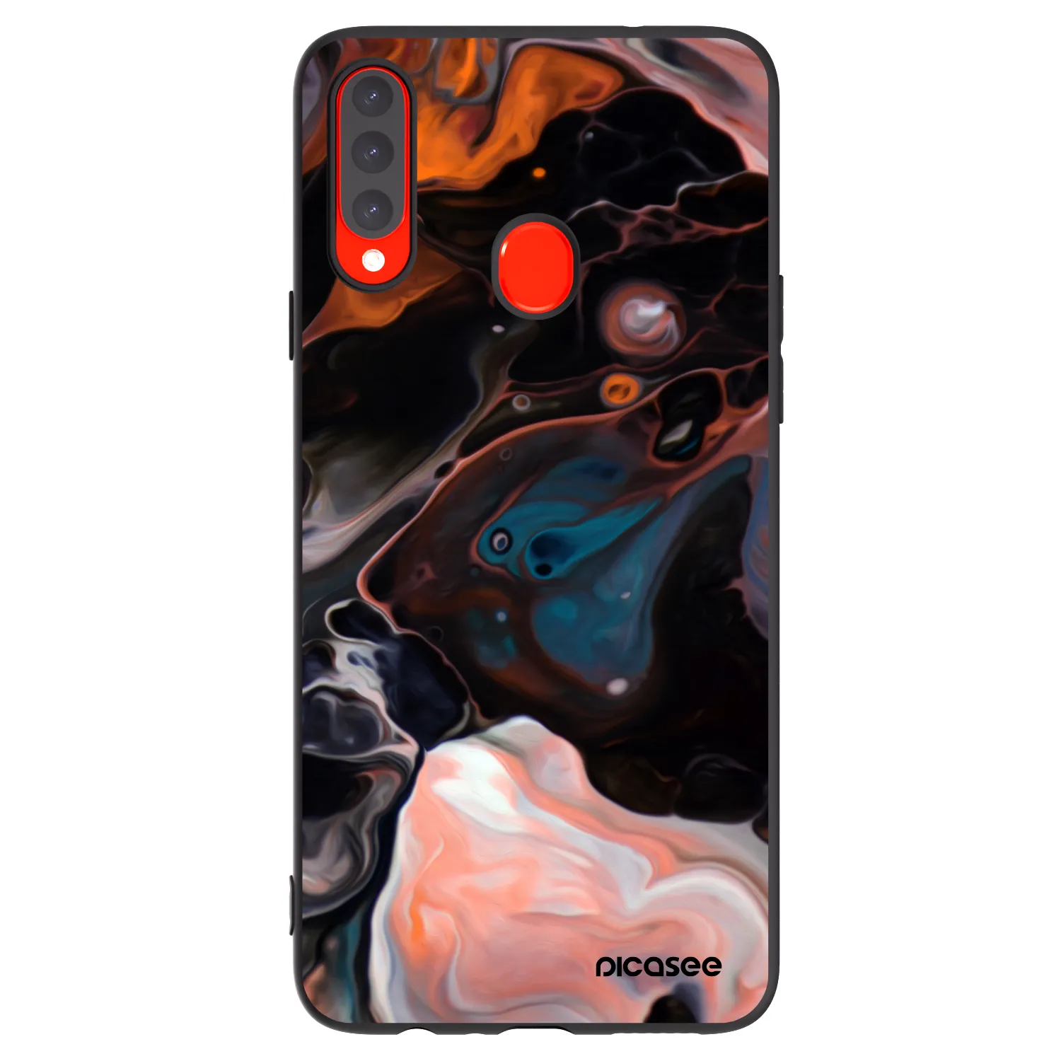 Picasee silikonski črni ovitek za Samsung Galaxy A20s - Cream