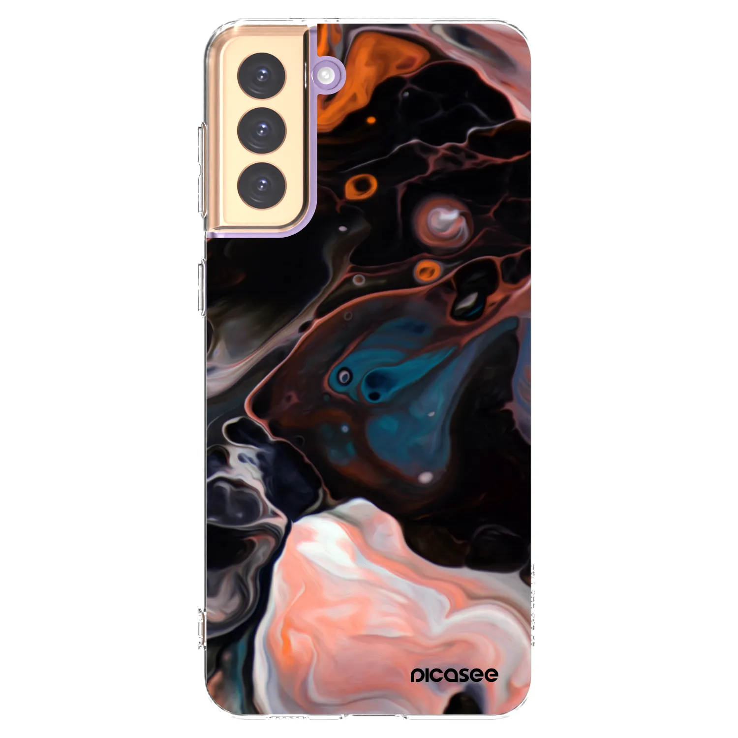 Picasee silikonski prozorni ovitek za Samsung Galaxy S21+ 5G G996F - Cream