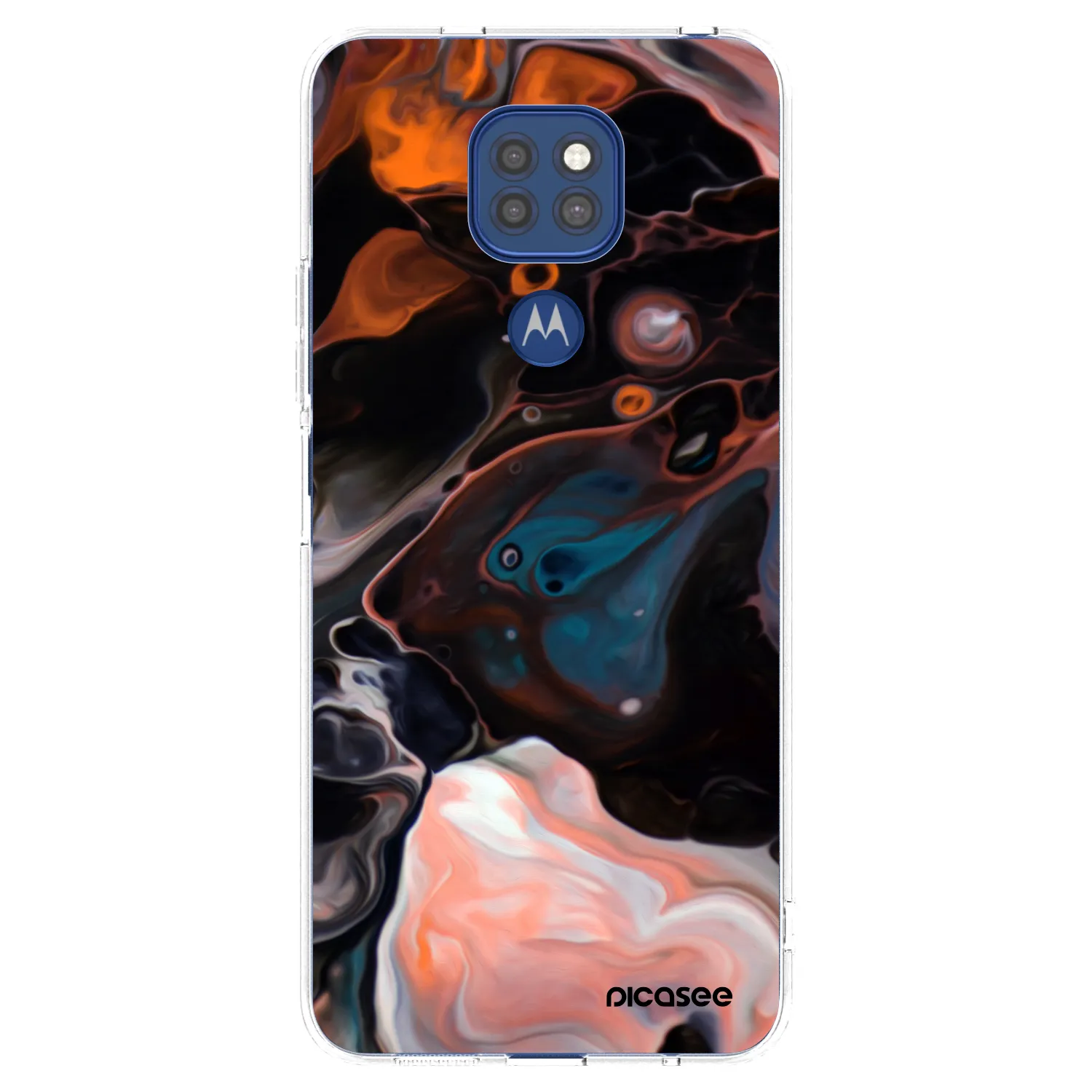 Picasee silikonski prozorni ovitek za Motorola Moto G9 Play - Cream