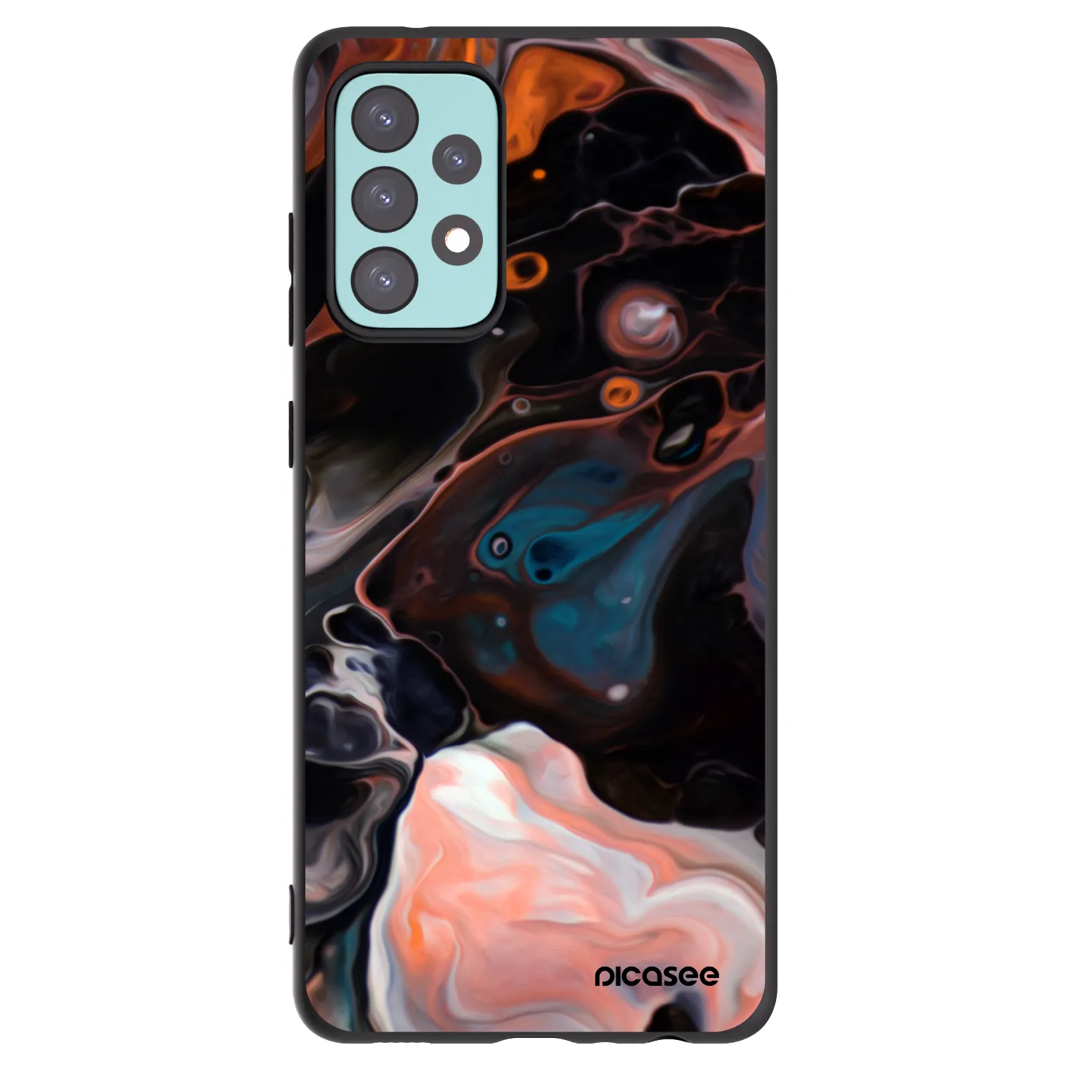 Picasee silikonski črni ovitek za Samsung Galaxy A72 A725F - Cream