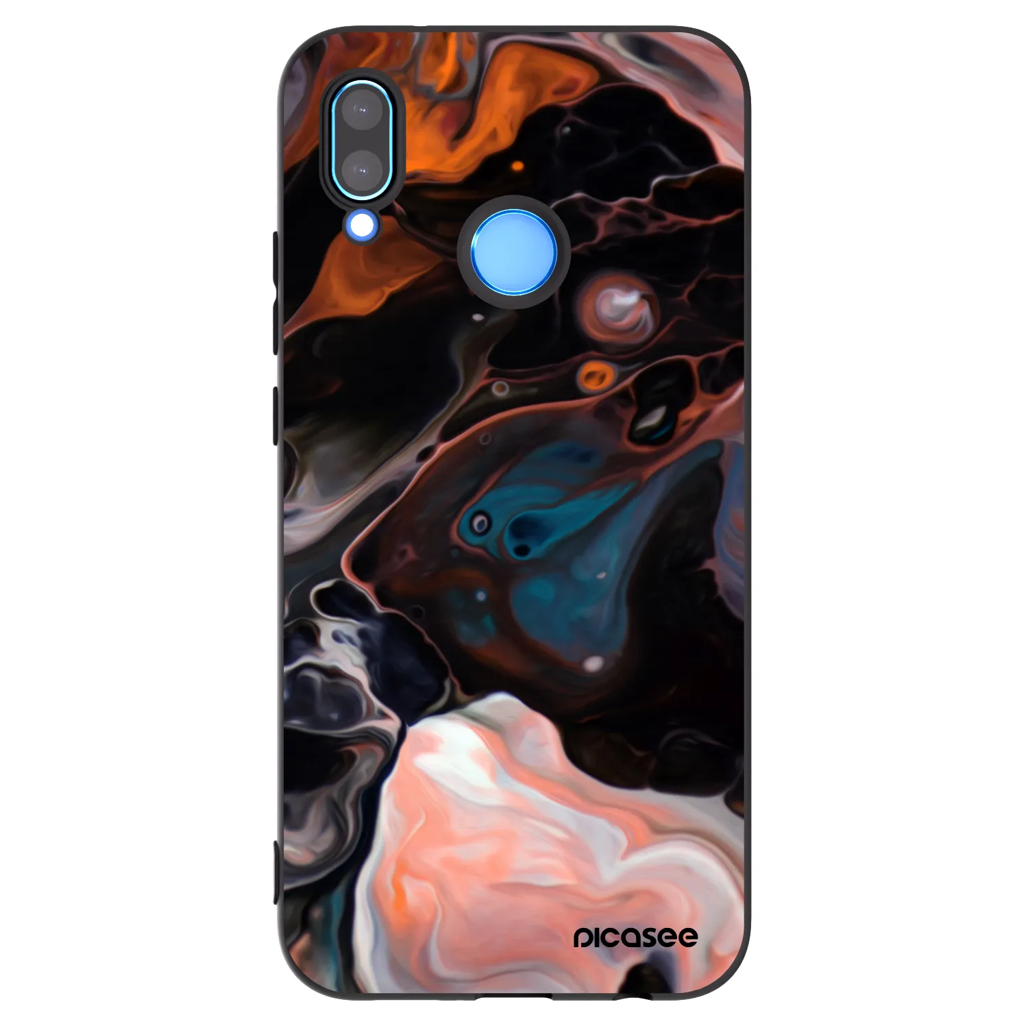 Picasee silikonski črni ovitek za Huawei P20 Lite - Cream
