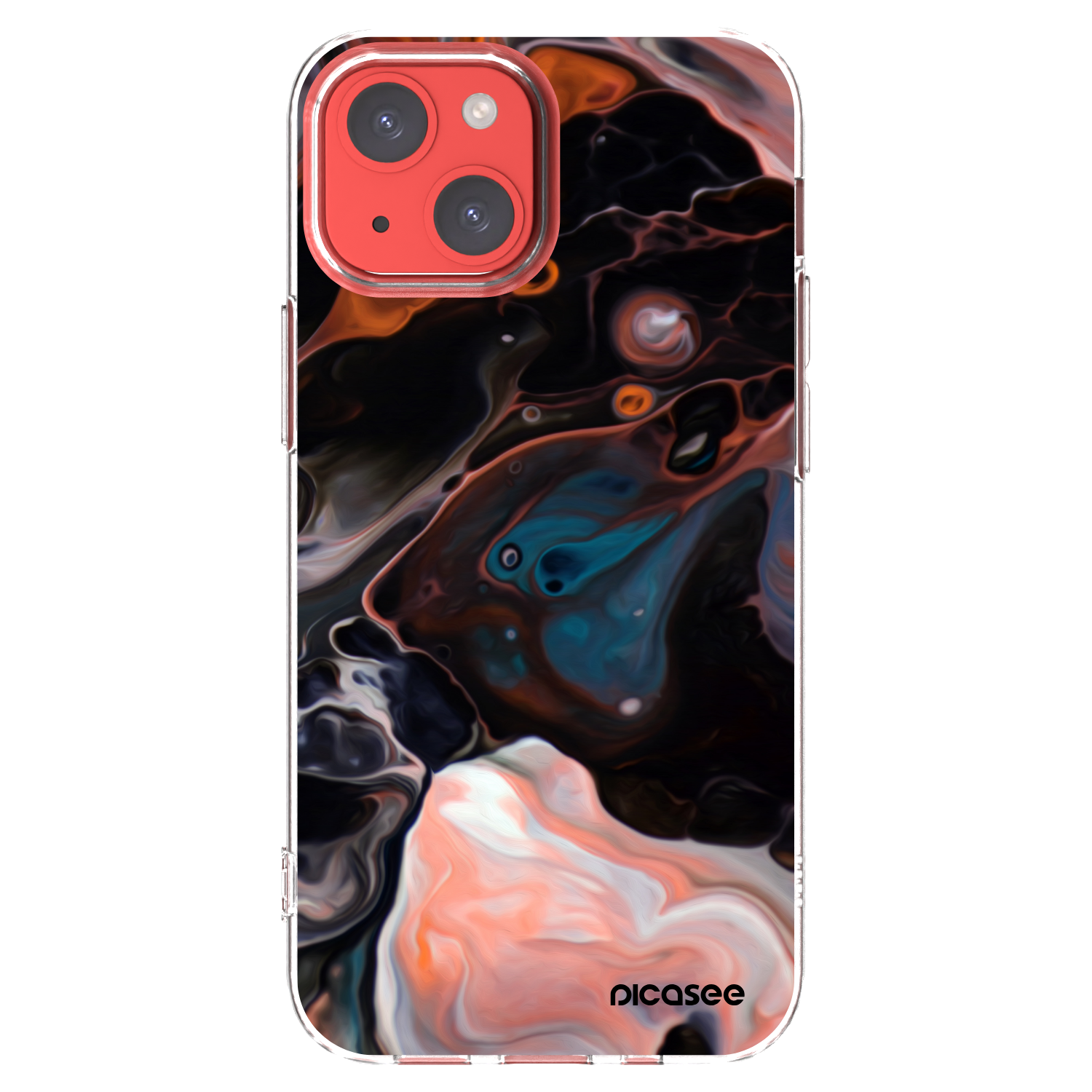 Picasee silikonski prozorni ovitek za Apple iPhone 13 mini - Cream