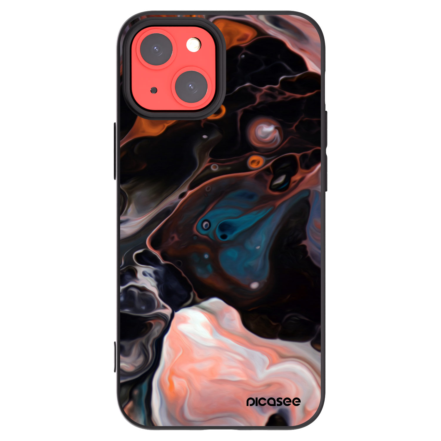 Picasee silikonski črni ovitek za Apple iPhone 13 mini - Cream